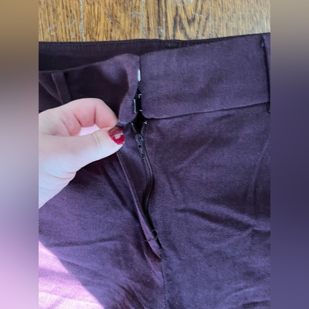 Loft size 8 Skinny pants in plum - Picture 5 of 10